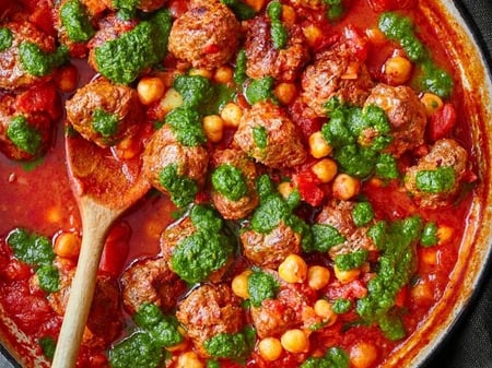 FROZEN Beef Meatball Braise with Coriander Zhoug