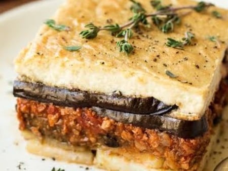 VEGETABLE & LENTIL MOUSSAKA