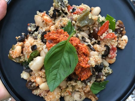 Roast Mediterranean Veg wLemon Rice & Romesco