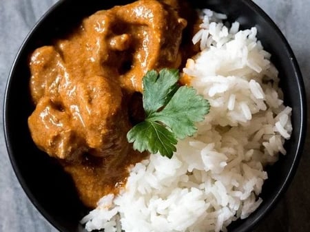 Lamb Korma with Steamed Rice