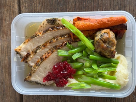 Roast Turkey with stuffing & Cranberry sauce