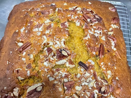 Pumpkin and Pecan Cake