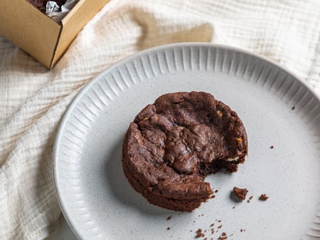 Triple Coverture Chocolate Muffins