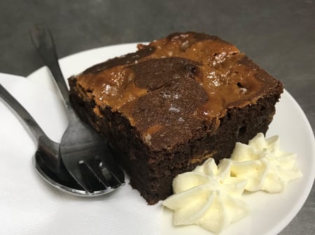 Salted Caramel Brownie Slice