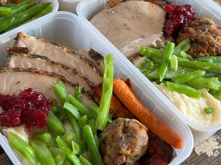 Roast Turkey with stuffing & Cranberry sauce