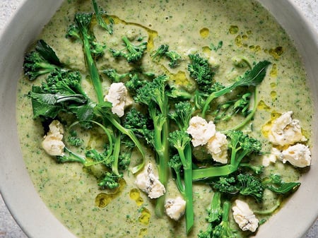 Roasted Broccoli and Blue Cheese Soup - FROZEN DOWN