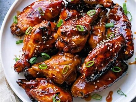 Honey Soy Sticky Baked Chicken Wings