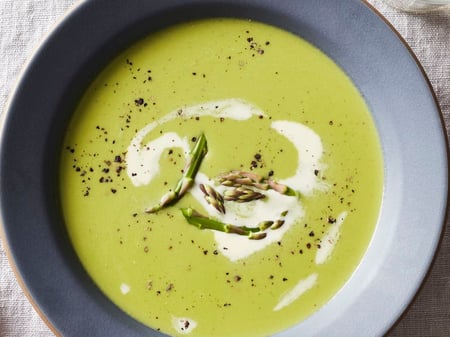 Cream of Asparagus & Zucchini Soup