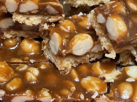 Caramel Macadamia Slice