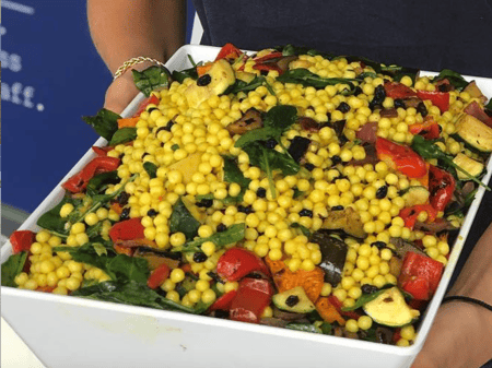 Pearl Cous Cous with Roasted Vegetables Salad