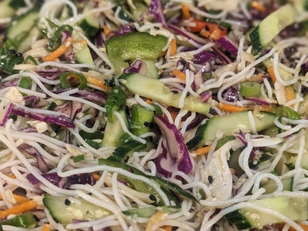 Japanese Cold Noodle Salad | GF - DF - Vegan - Halal