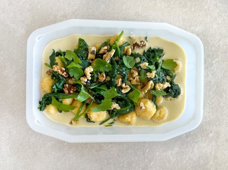 Potato Gnocchi with Blue Cheese Sauce & Walnuts