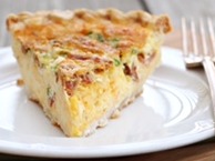 Broccoli and Mushroom Quiche