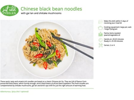 Chinese black bean noodles