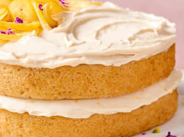 Lemon and labneh mascarpone layer cake