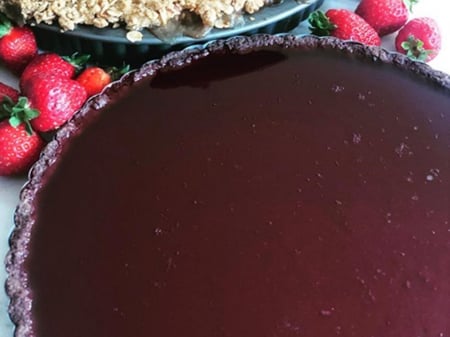 Chocolate & Raspberry Tart