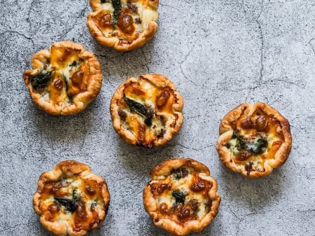 FROZEN DOWN FAVORITE - Pumpkin, Bacon and Kale mini quiche