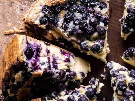 Blueberry Basque Cheesecake