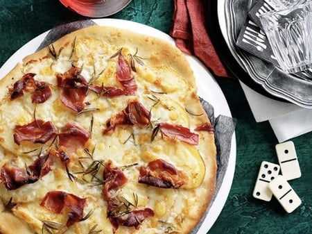 Prosciutto, Potato & Blue Cheese Pizza