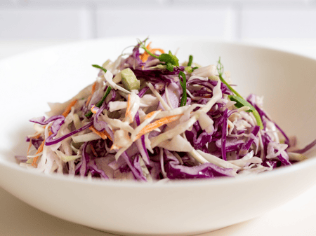 Christmas Slaw with Raisins, Cranberries