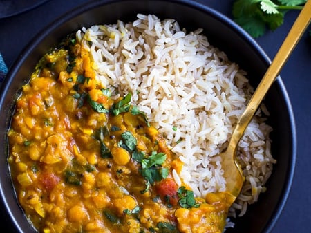 Lentil and Spinach Dahl
