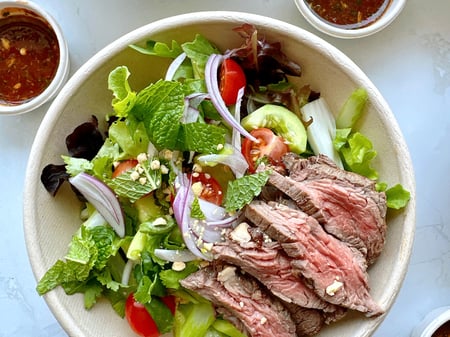 Thai Beef Salad with nam jim dressing