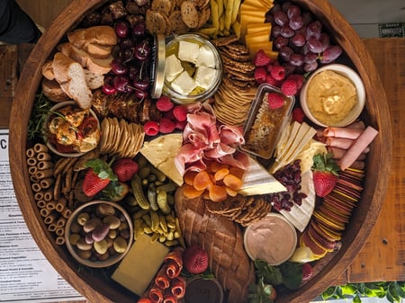 Deluxe Crooked Charcuterie Board | GF