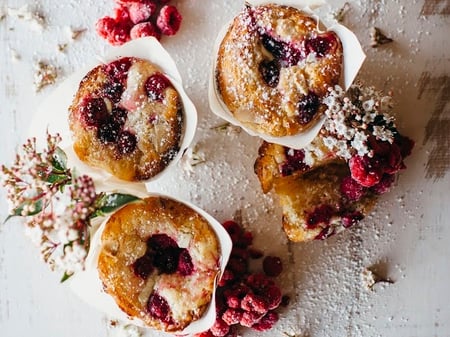 Raspberry and White Chocolate Muffins