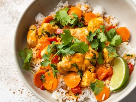 Thai Chicken Curry with Rice