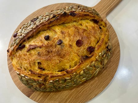 Pumpkin, Orange and Cranberry Sourdough