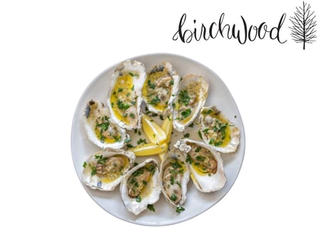 Baked Oysters with Miso Herb Butter