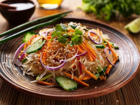 Glass Noodle Salad w/ Zesty Mango Dressing