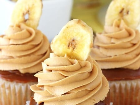 Banoffee Cupcakes | GF - DF - Vegan - Halal