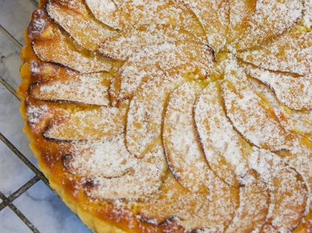 Walnut & Apple Frangipani Tart