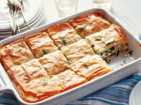 Spanakopita, Greek Spinach and Fetta Pie