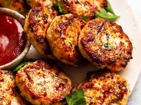 Coffee Rubbed Chicken Rissoles