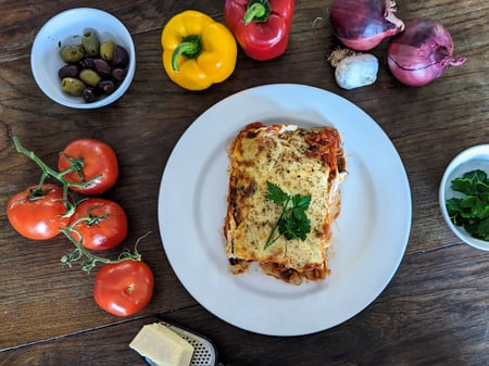 Vegetable Lasagne with Béchamel Sauce