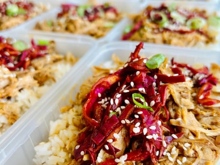 FROZEN: Sweet Soy Pulled Pork with Steamed Rice FODMAP
