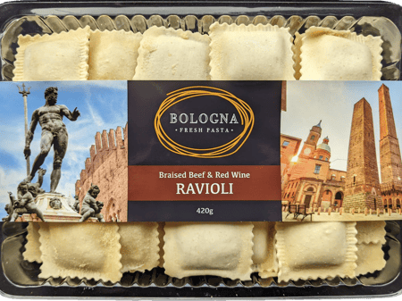 Braised Beef & Red Wine Ravioli (Frozen)