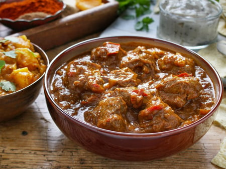 Balinese Beef Curry served with Jasmine Rice