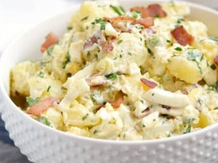 Potato Salad with Egg and Bacon