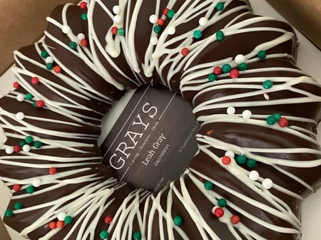 Choc Mud Wreath