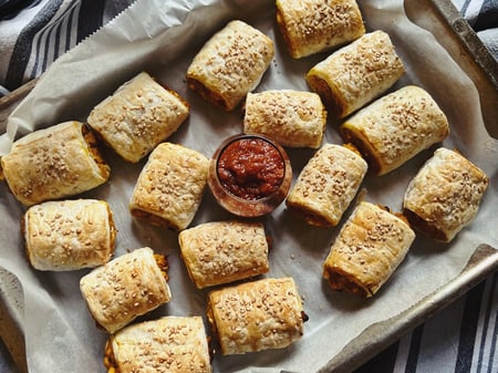 Pumpkin & Feta Rolls (V)