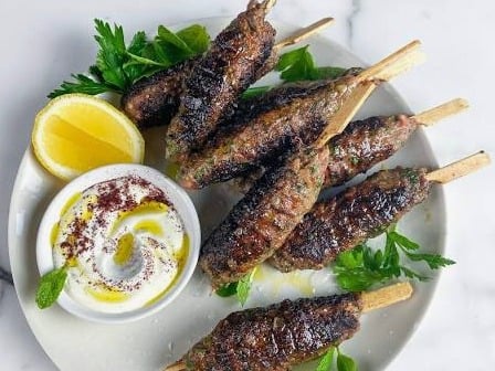 Lamb Kofta w/ Feta Sauce