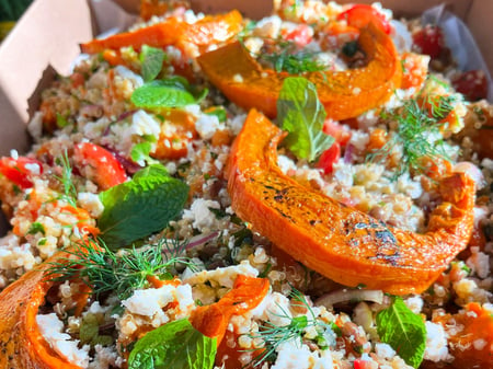 Quinoa, Lentils & Roasted Pumpkin Salad (Best Seller)