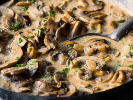 Velvety Mushroom Stroganoff