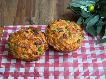 Cheesy Bacon & Vegetable Rice Rounds