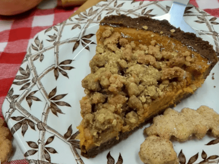 Butternut Streusel on Gingersnap Biscuit Base