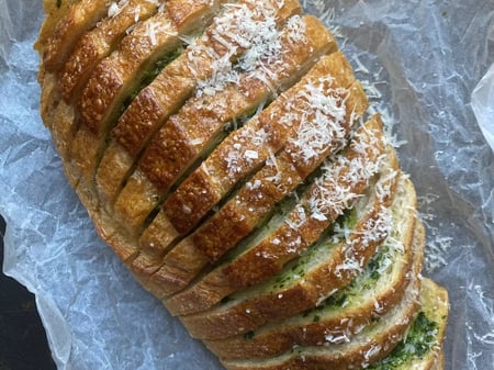 Garlic, herb, Parmesan Vienna Loaf