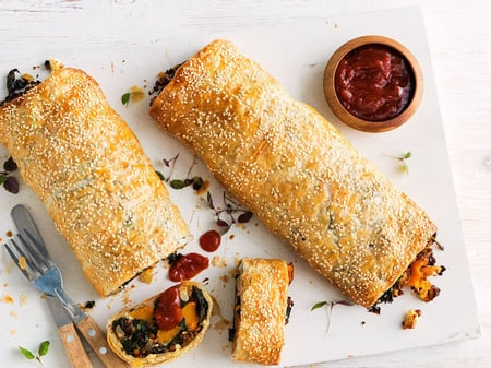 Pumpkin Ricotta & Sage Sausage Rolls